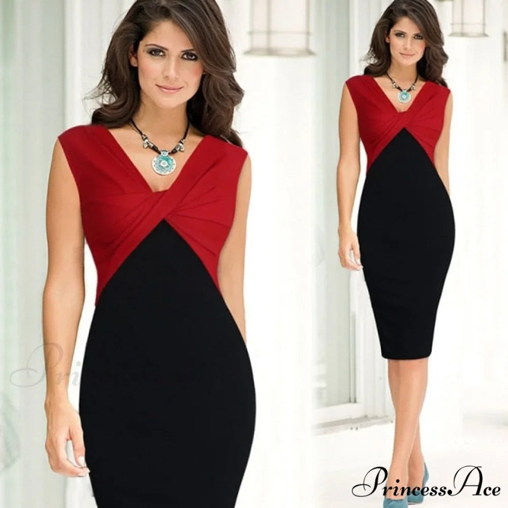 Sexy Slim Party Short Sleeve O-neck Midi Dress