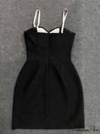 Sexy Spaghetti Strap 3D Flower Bandage Sleeveless Floral A-Line Christmas Party Dress