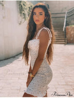 Sexy Spaghetti Straps Pleated Ruched Dresses