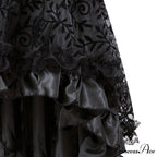 Sexy Steampunk Lace Floral Skirt