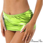 Sexy Wetlook Mini Club Party Skirt