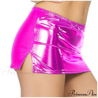 Sexy Wetlook Mini Club Party Skirt