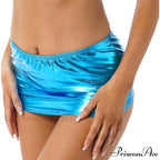 Sexy Wetlook Mini Club Party Skirt