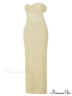 Sexy Women Knitted Tube Strapless Off Shoulder Solid Summer Tie-up Backless Beach Female Vestidos