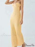 Sexy Women Knitted Tube Strapless Off Shoulder Solid Summer Tie-up Backless Beach Female Vestidos