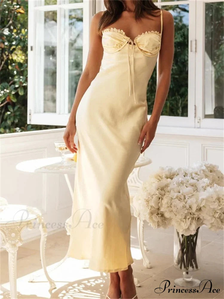 Sexy Women Sleeveless Strap Solid Color Summer Party Ruffles Ruched V-neck Cocktail Female Vestidos