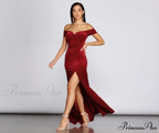 Shania Formal Stylish Velvet Sweetheart Dress