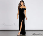 Shania Formal Stylish Velvet Sweetheart Dress