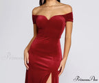 Shania Formal Stylish Velvet Sweetheart Dress