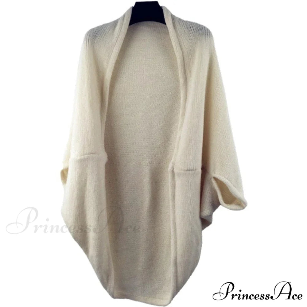Shawl Bat Sleeve Loose Knitted Sweater Cardigans