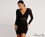 Sheer Bet Stylish Mesh Paneled Dress