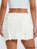 Shimmer Sequin Sparkle Mini Skirt