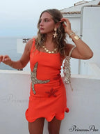 Shimmering Beaded Short Dress