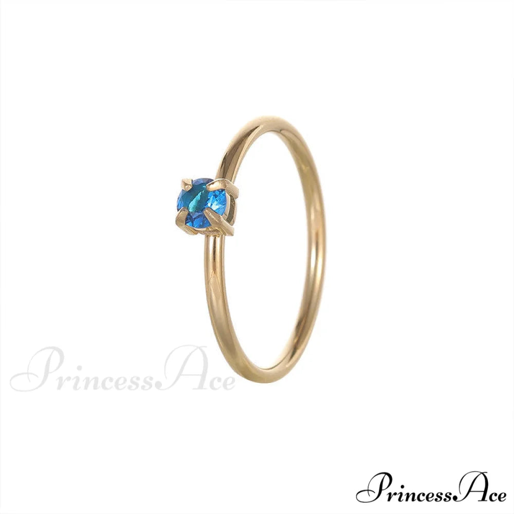 Shining Colorful Zircon Custom Closed Rings