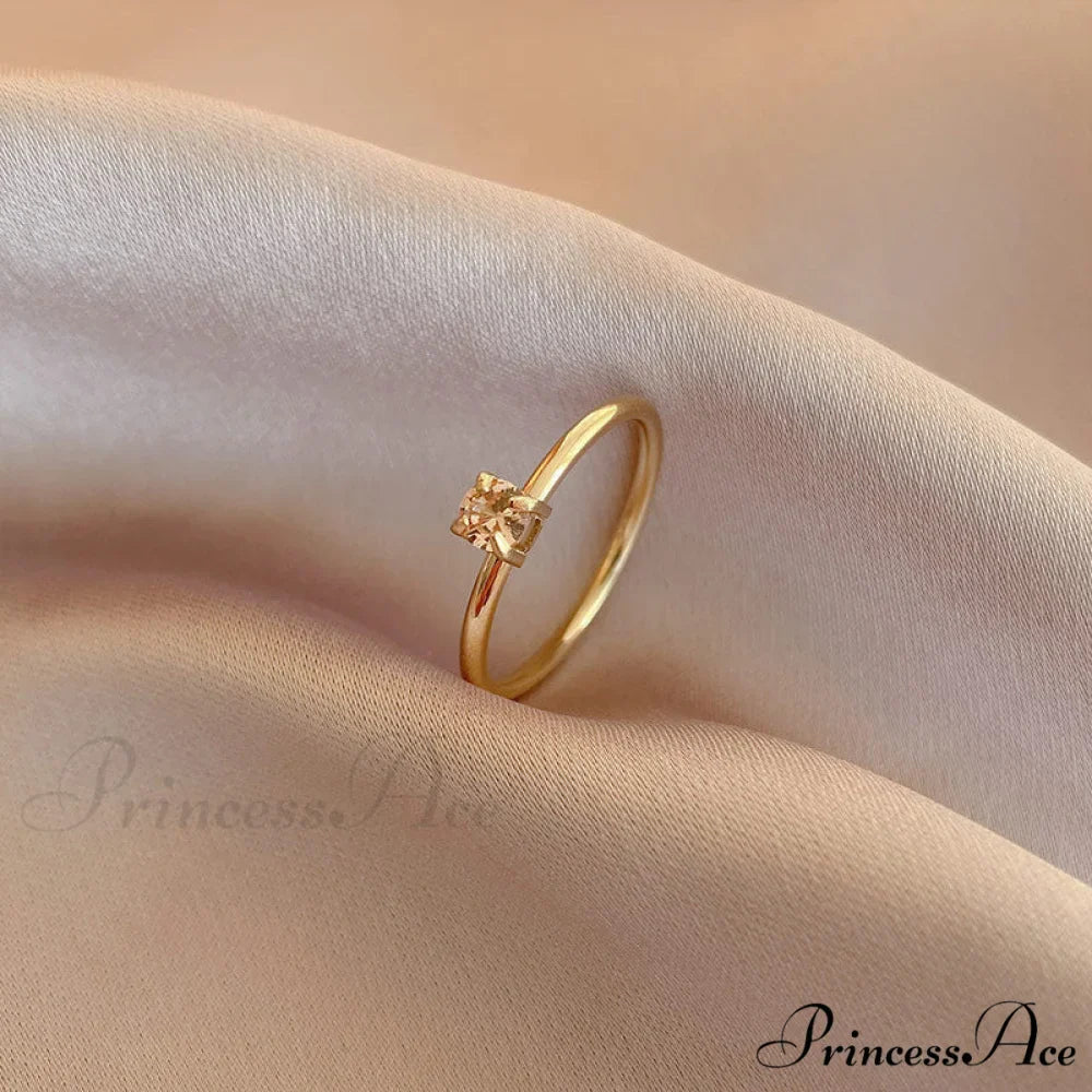 Shining Colorful Zircon Custom Closed Rings