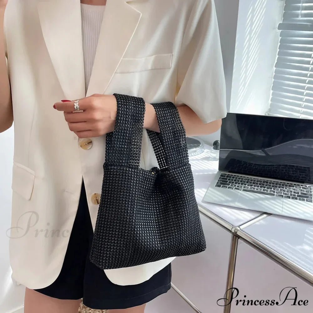 Shiny Crystal Glitzy Night Wristlet