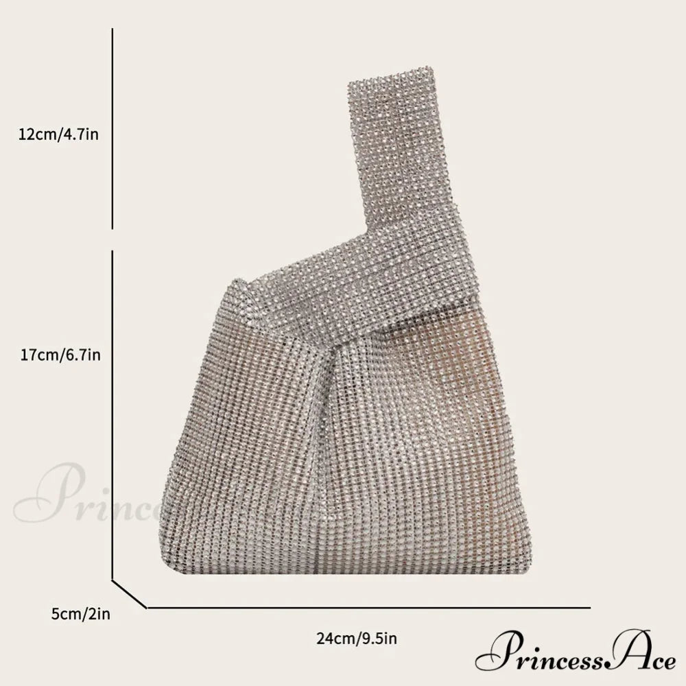 Shiny Crystal Glitzy Night Wristlet