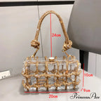 Shiny Crystal Handcrafted Nighttime Clutch Purse