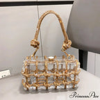 Shiny Crystal Handcrafted Nighttime Clutch Purse