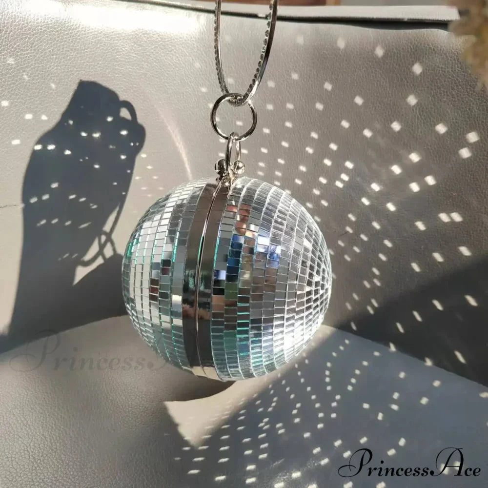 Shiny Disco Ball Celebration Purse Wristlet