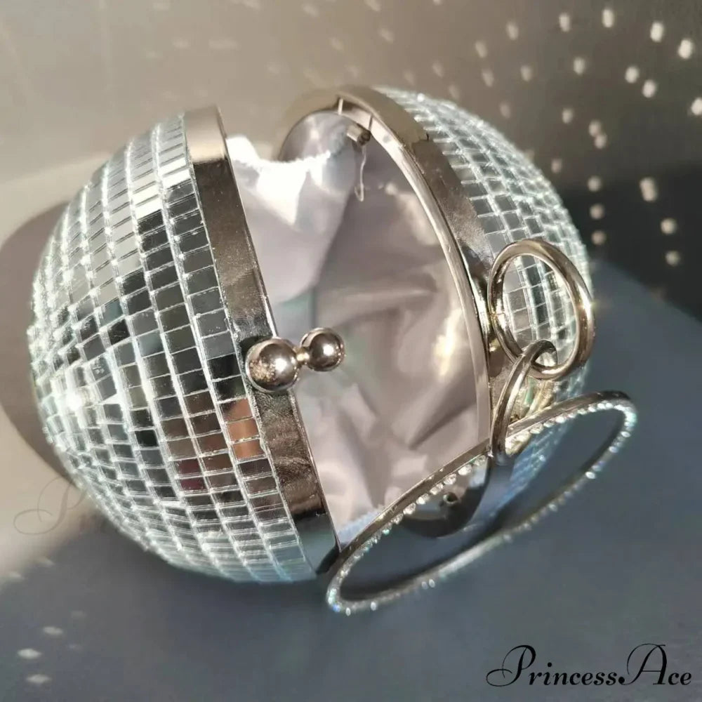 Shiny Disco Ball Celebration Purse Wristlet