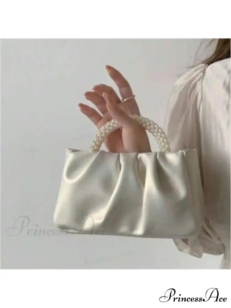 Shiny Embellishment Quadrilateral Clutch Wristlet