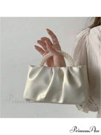 Shiny Embellishment Quadrilateral Clutch Wristlet