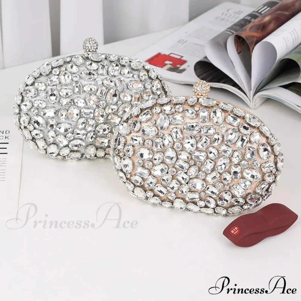 Shiny Gem Evening Purse Celebration Gathering Marriage Clutch