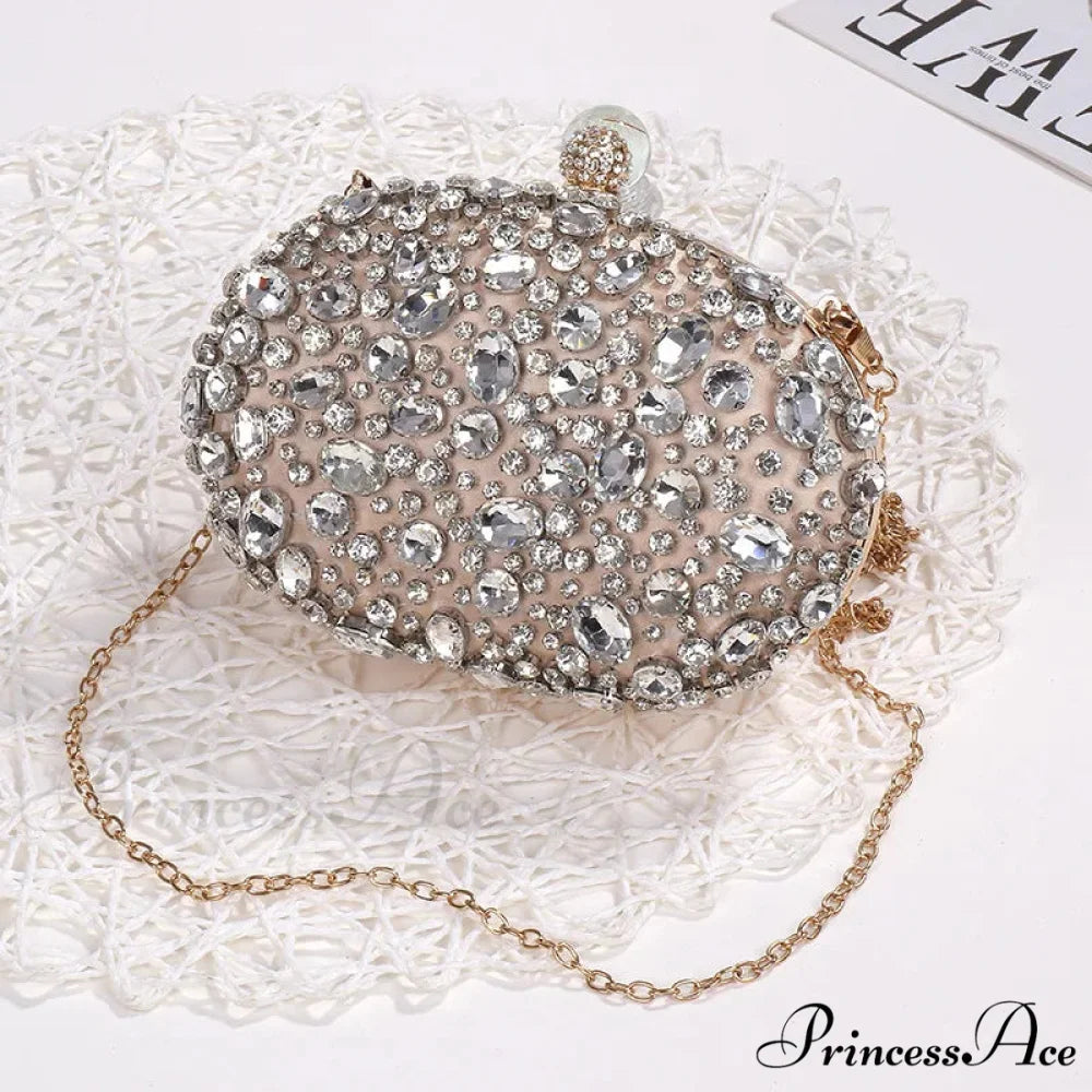 Shiny Gem Evening Purse Celebration Gathering Marriage Clutch