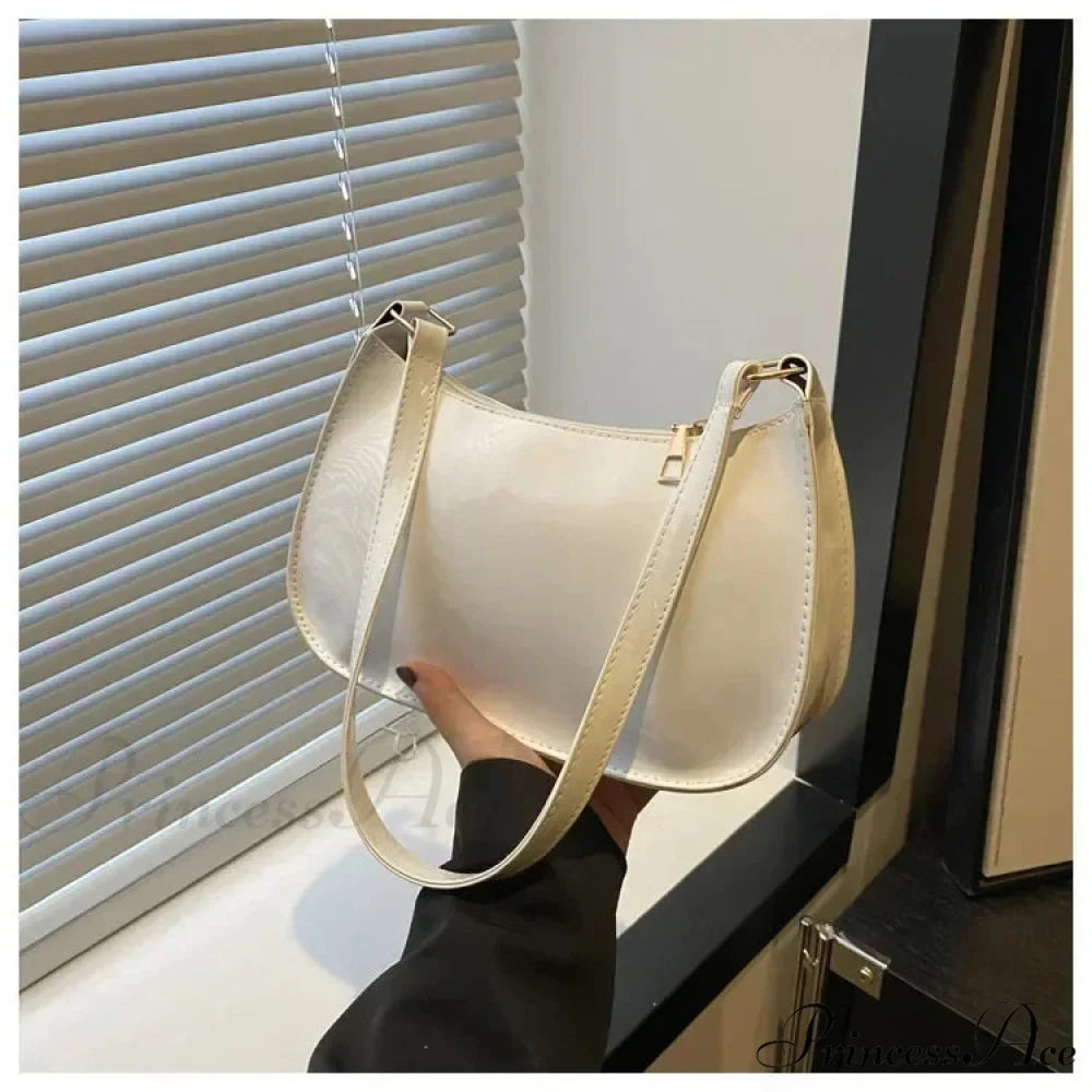 Shiny Leather Designer Shoulder Purse