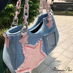 Shiny Platinum Leather Crossbody Shoulder Bag