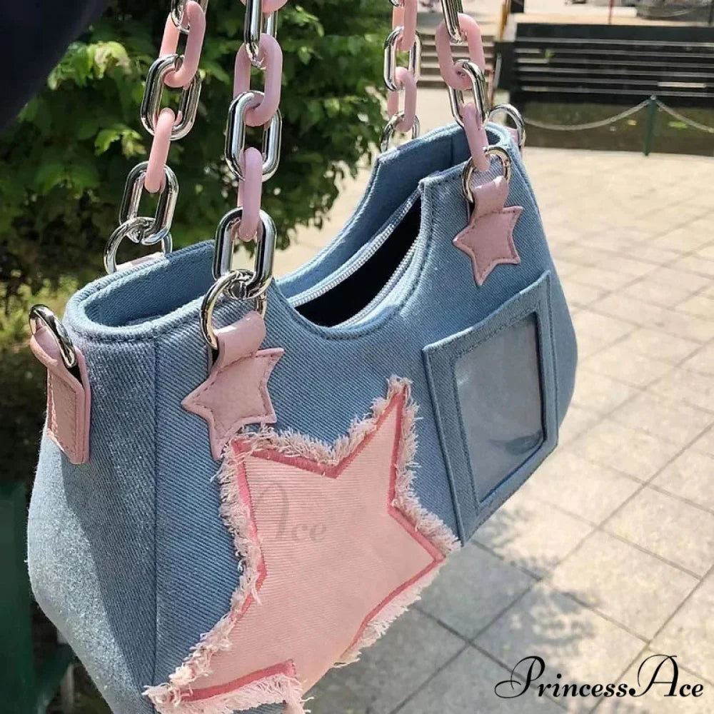 Shiny Platinum Leather Crossbody Shoulder Bag