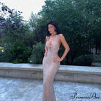 Shiny Sequin Midi Party Dress