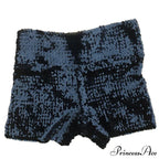 Shiny Sequin Pencil High Waist Mini Shorts