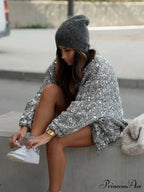 Shiny Sparkles Patchwork Bomber Jacket