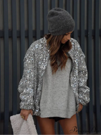 Shiny Sparkles Patchwork Bomber Jacket