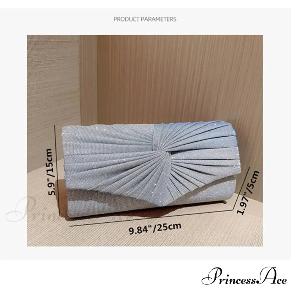 Shiny Sparkling Clutch Evening Bag High-End Party Shoulder Bag