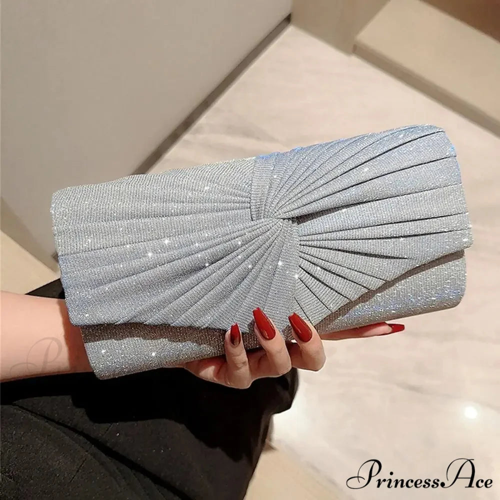 Shiny Sparkling Clutch Evening Bag High-End Party Shoulder Bag