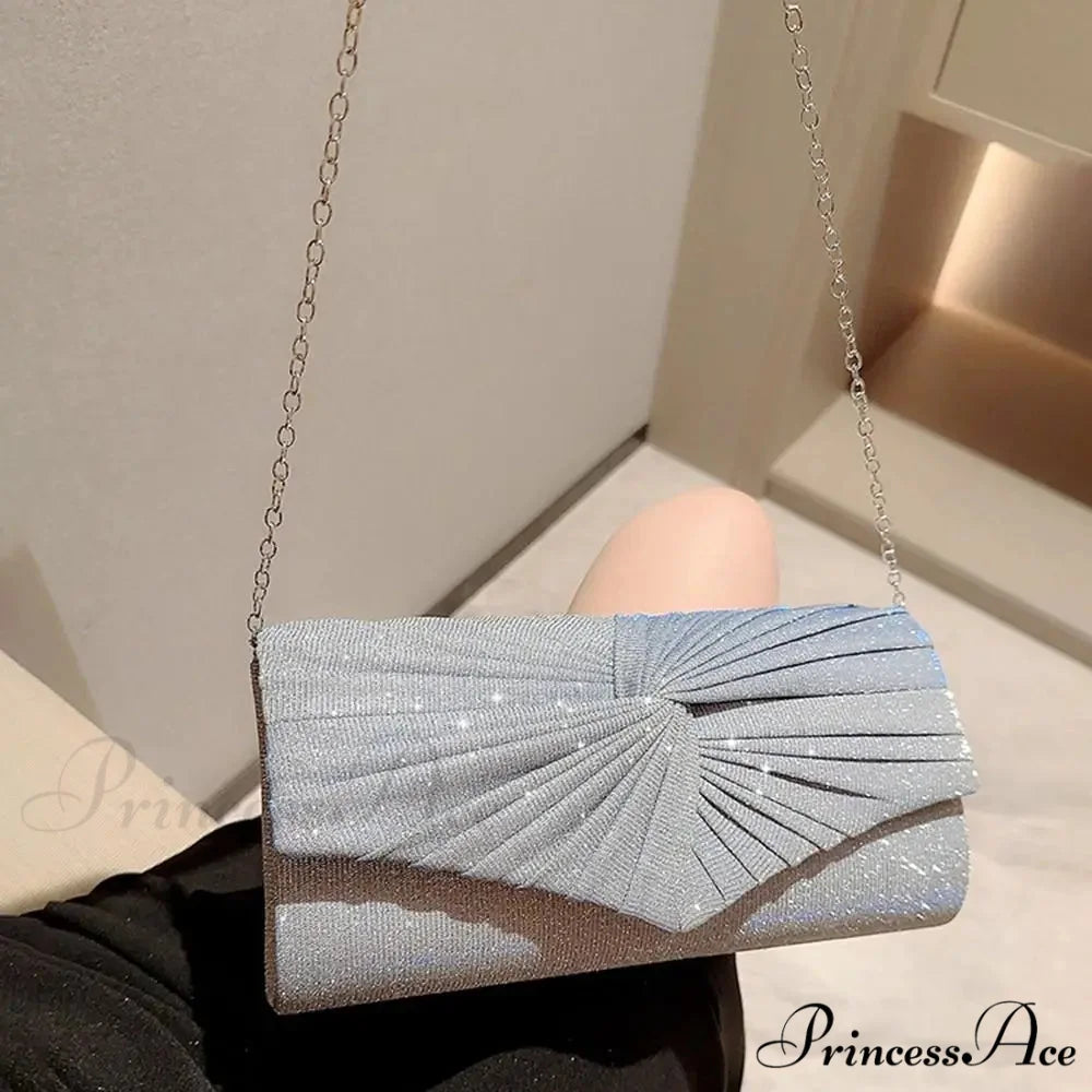 Shiny Sparkling Clutch Evening Bag High-End Party Shoulder Bag