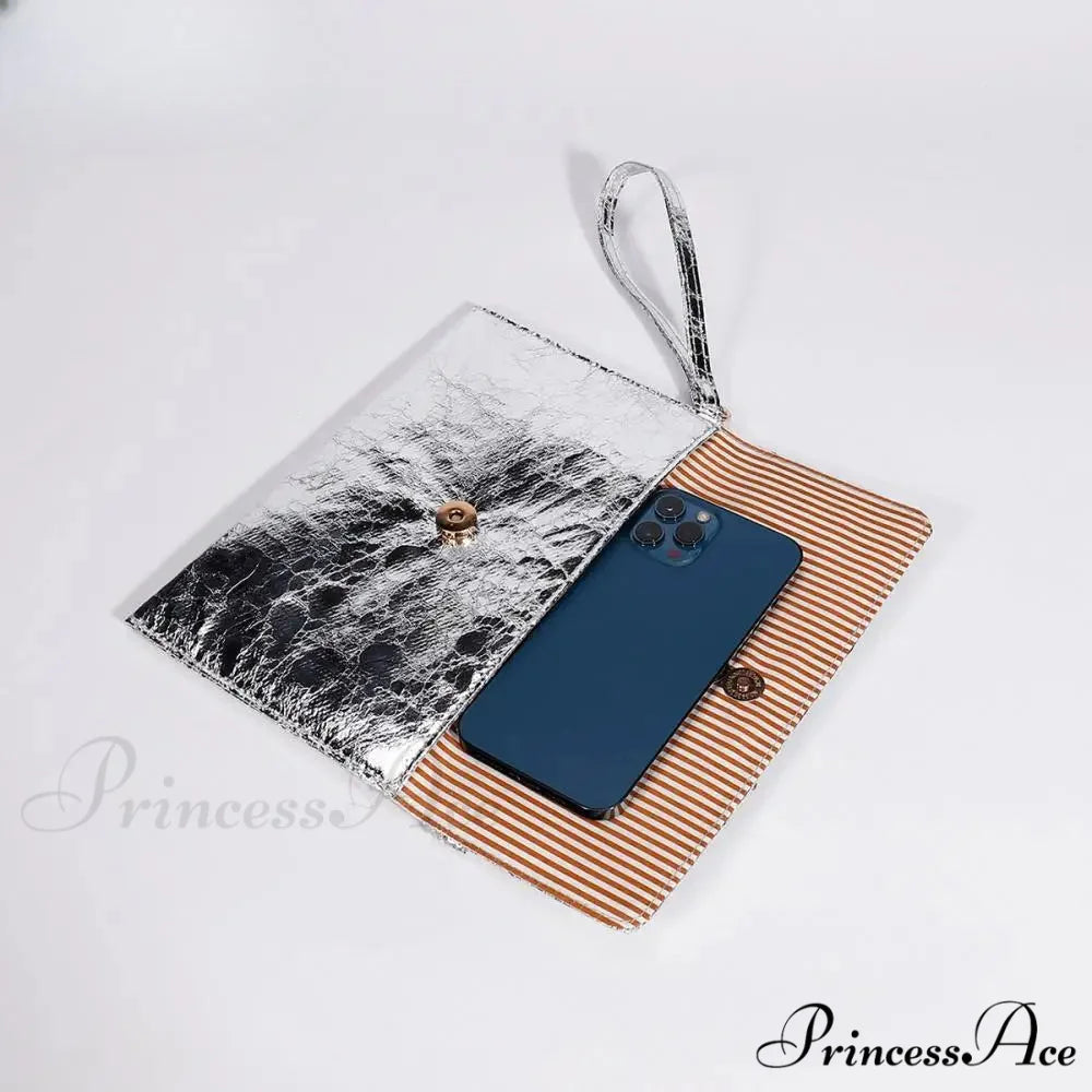 Shiny Sparkling Crystal Evening Clutch Wristlet