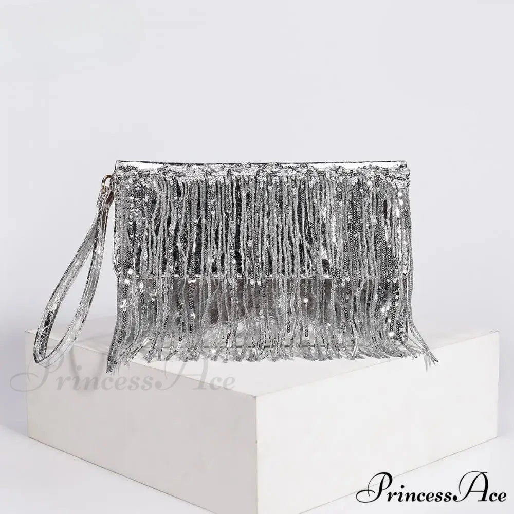 Shiny Sparkling Crystal Evening Clutch Wristlet