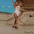 Shiny Sparkling Plunging Backless Formal Gown