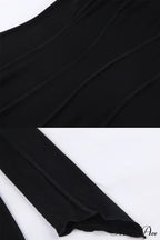 Shirred Long Sleeve Bodycon Mini Dress