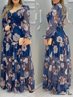 Shirred Ruffles Midi Vestidos Elegant Party Dress