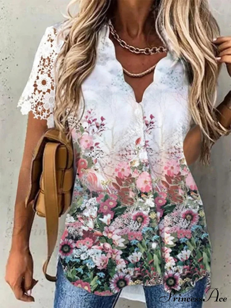 Shirt Floral Daily Weekend Floral Blouse