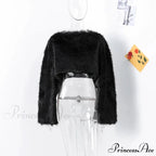 Short Neck Short Revealed Belly Coat