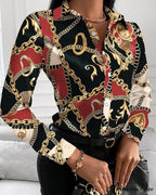 Short Sleeve Casual Office Print Shirts