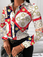 Short Sleeve Casual Office Print Shirts