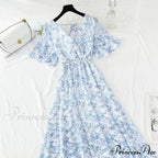 Short sleeve Chiffon Dress