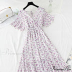 Short sleeve Chiffon Dress